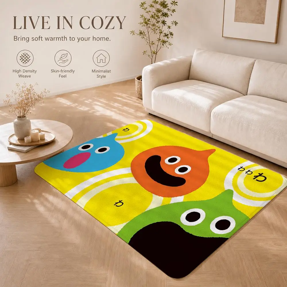 Game D-Dragon Quest Heroes Rocket Slime Floor Mat Non-Slip Absorbent Floor Mat Decorative Rug for Home Bathroom Bedroom Entryway