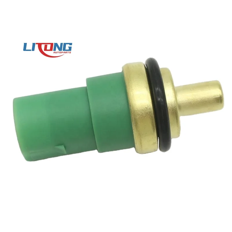 

059919501A Зеленый датчик температуры охлаждающей жидкости двигателя, 4-контактный датчик температуры воды для Audi 1997-2012 Volkswagen 078919501C