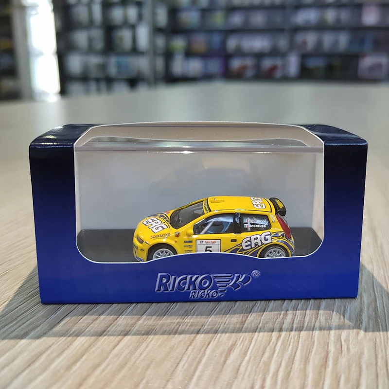 1:87 Simulated Car Model Punto Rally (2003) Racing Limited Edition Resin Diecast Classic Car Model For Collection Decoration Toy