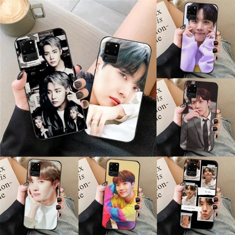 J-Hope Jung Smart Phone Case for Samsung Galaxy S23 S22 S21 S10 S9 S8 Plus Ultra Black Soft Phone Cover Funda