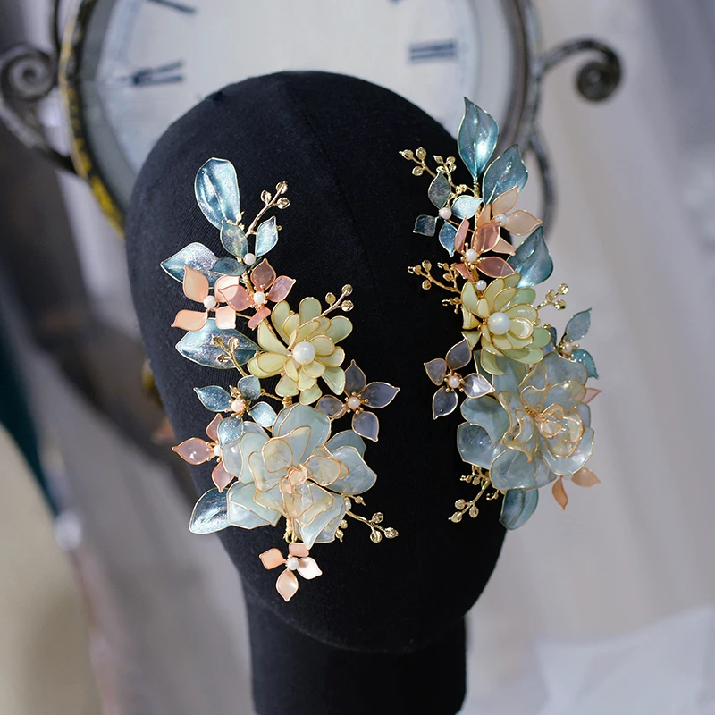 Hermosas flores hechas a mano, pasadores de boda, tocados, accesorios para el cabello de boda, regalo