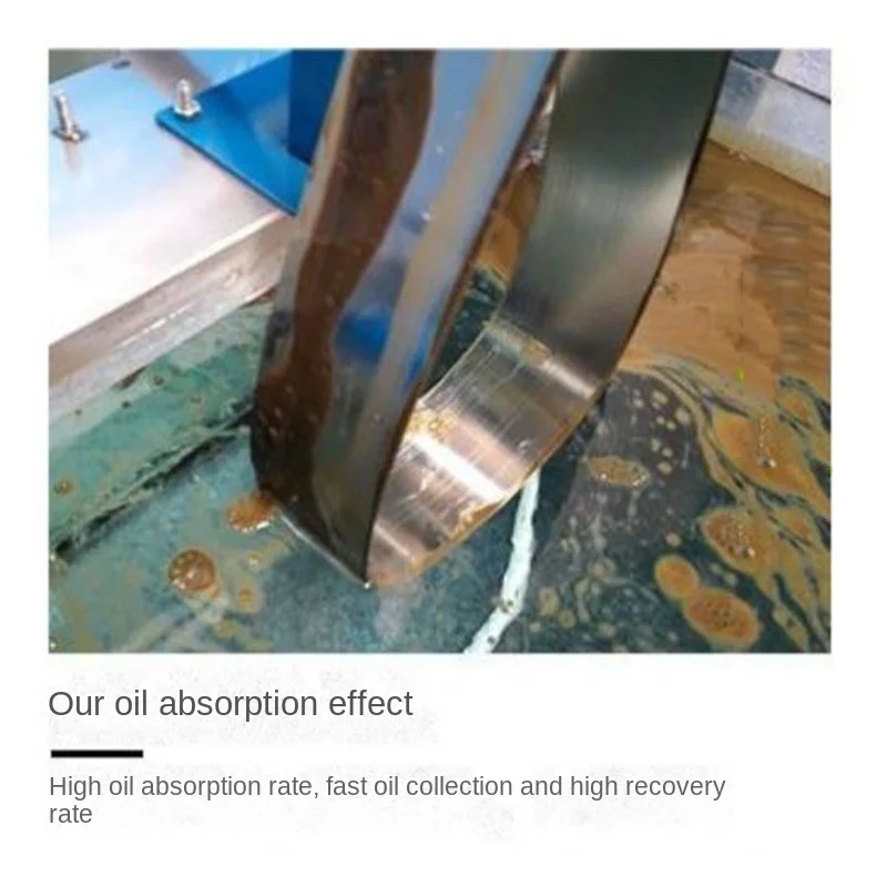 SmallOil Skimmer Machine for Machine Tools, Floating Oil Remover Recovery Separator, Industrial Coolant Tank Tramp Oil Extractor