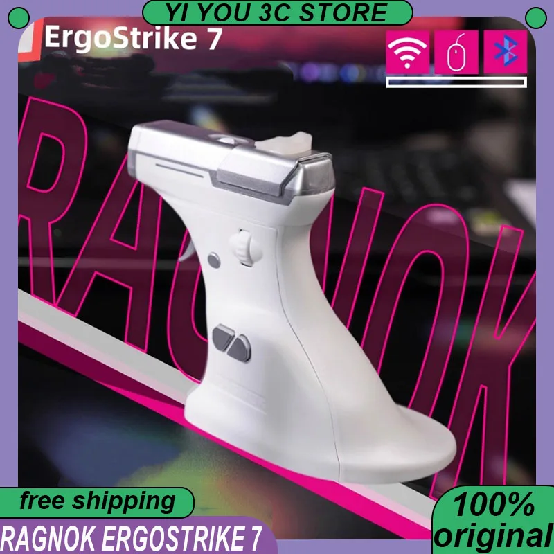 

Игровая мышь RAGNOK ErgoStrike 7 FPS 65 ° Соматосенсорная мышь с ручкой PAW3395 ПК Киберспорт Ноутбук Офисные мыши Аксессуары для ПК