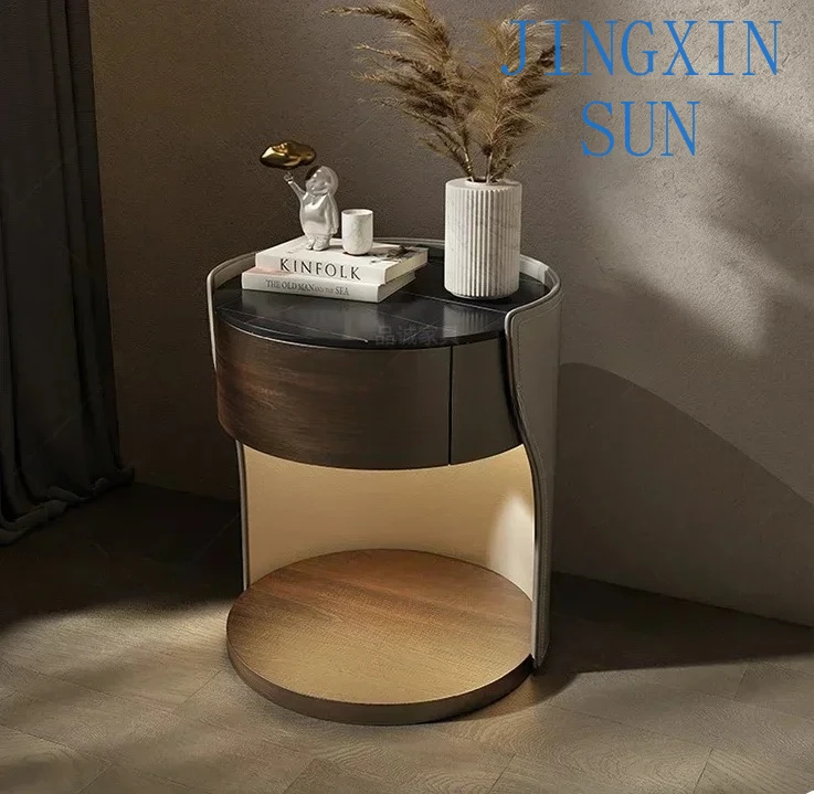 Hotel dedicated wabi-sabi high-end designer creative minimalist bedside table