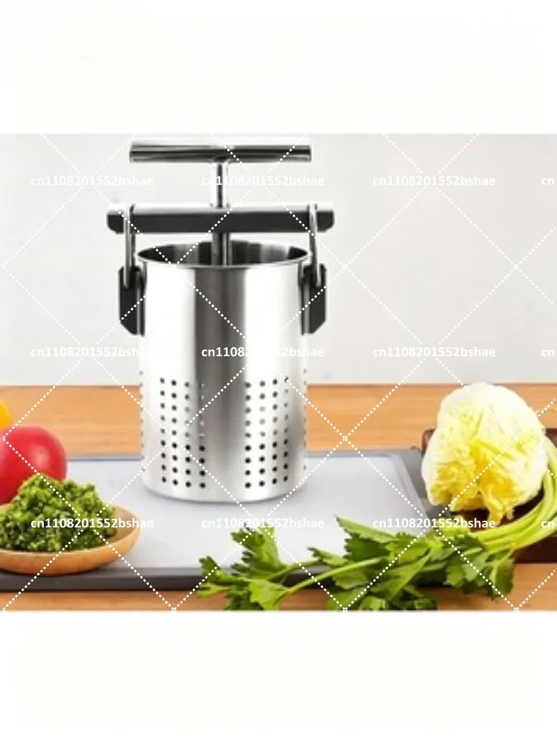 Vegetable Squeeze Dehydrator for Dumpling Stuffing, Stainless Steel Manual Juicer for Home Kitchen