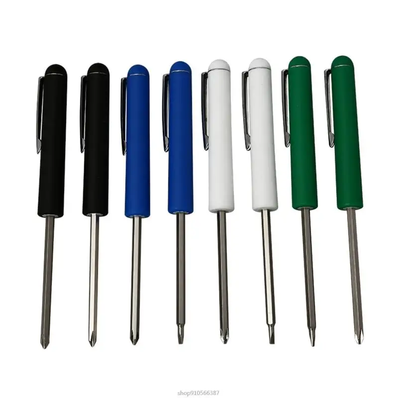 Portable Screwdriver with Magnet Pocket Clips Strong Slotted Screwdriver for Automotive Technician Mechanician Dropship