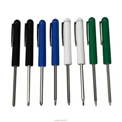 Portable Screwdriver with Magnet Pocket Clips Strong Slotted Screwdriver for Automotive Technician Mechanician Dropship