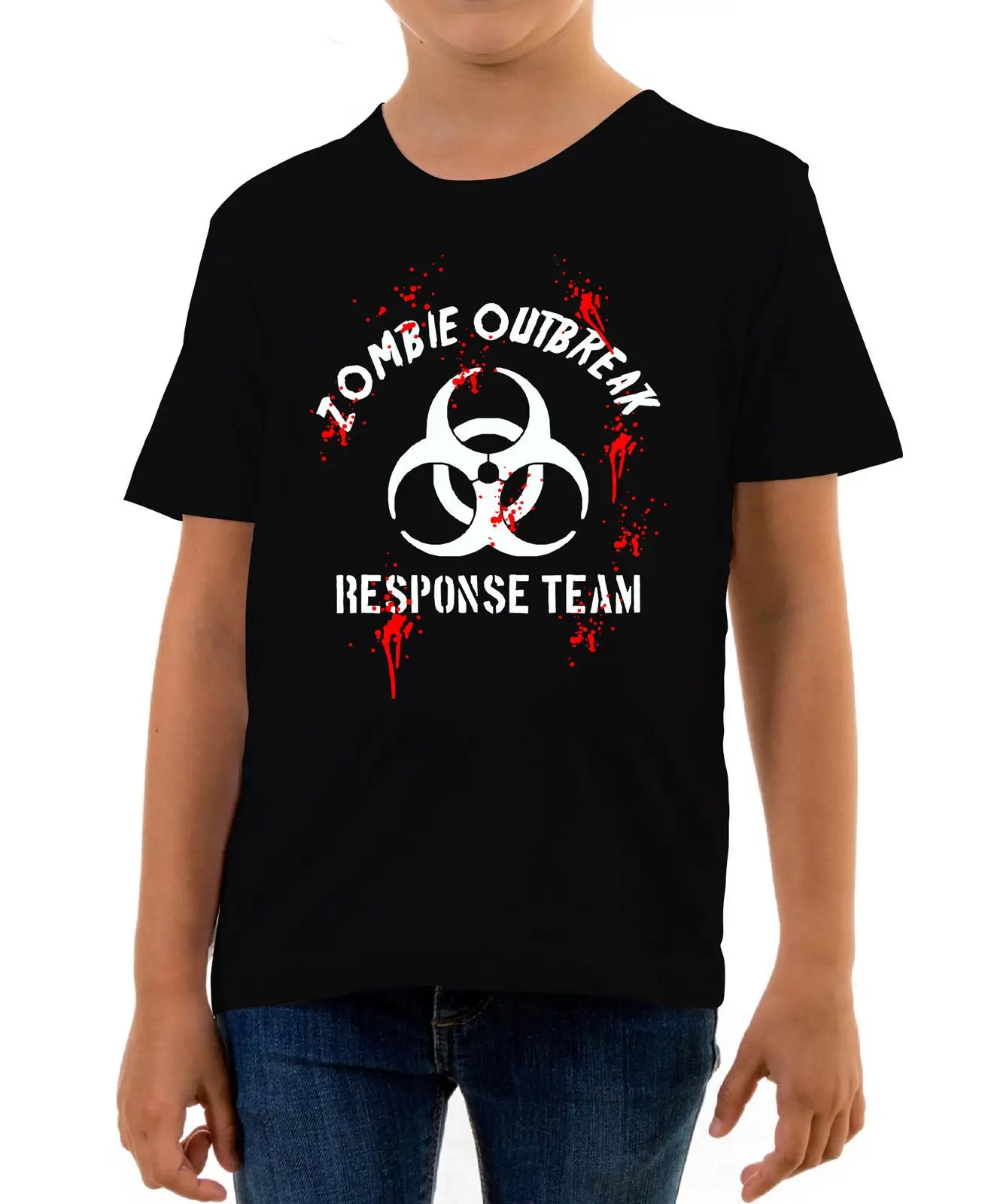 Reality Glitch Zombie Outbreak Response Team Kids T Shirt