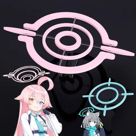 Comic Game Blue Archiv Takanashi Hoshino Cosplay Pink Halo Headpiece Sunaokami Shiroko Cos Play Ring Headwear Costumes