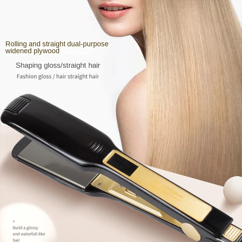 2023 New LCD Digital Display Electric Hair Straightener Waterproof Hair Curler Portable Straightening Iron Constant Temperature