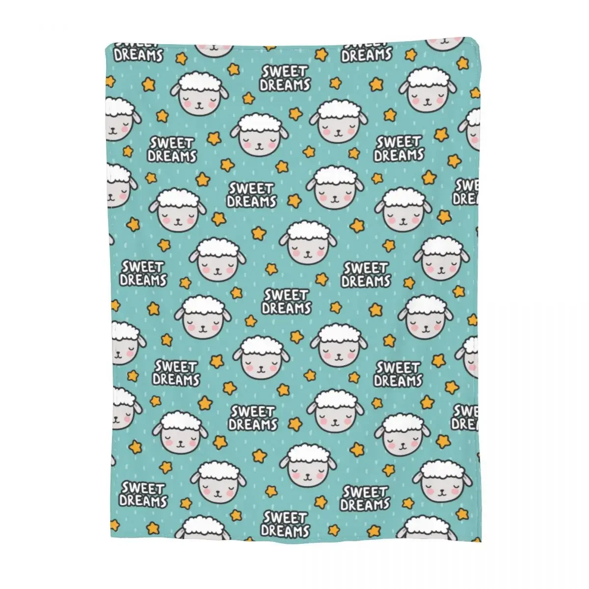 

Cute Cartoon Sheep Blankets Fleece Decoration Sleepy Sheeps Cozy Lightweight Thin Throw Blanket for Bedding Car Rug Piece