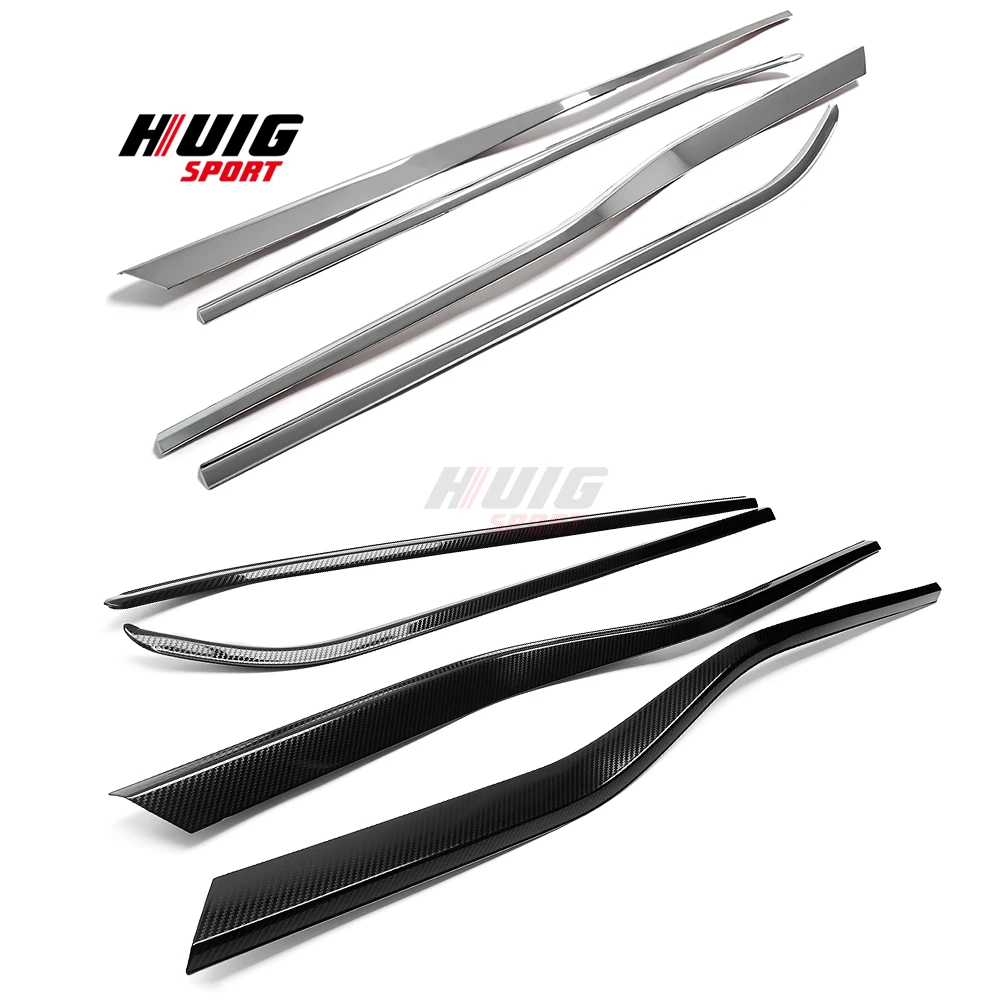 4PCS Stainless Steel For Ford F150 2015 2016 2017 2018 2019 2020 Exterior Side Door Window Bottom Sill Cover Trim Accessories