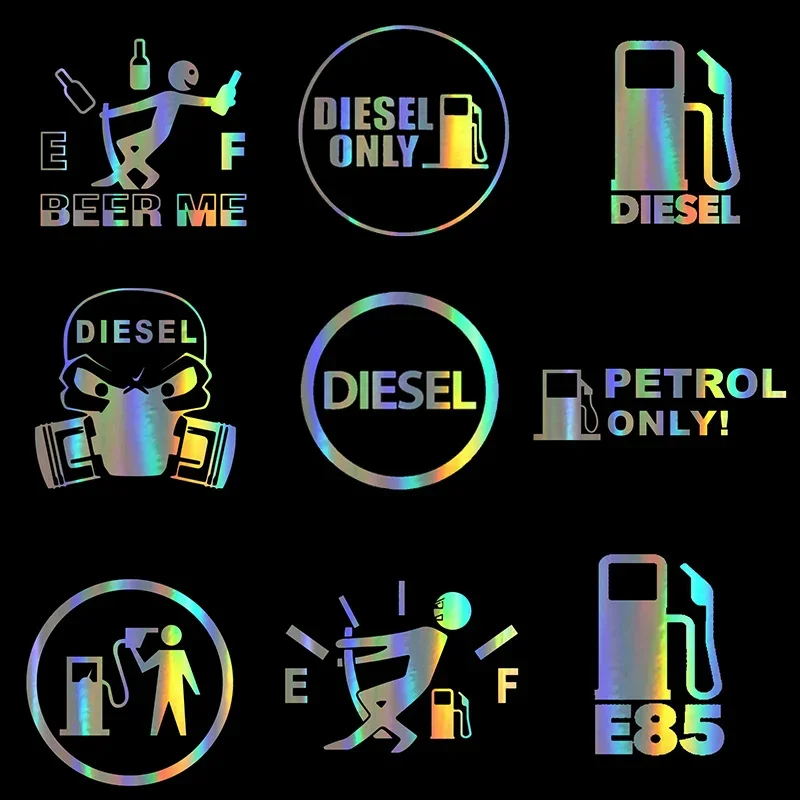 Car Stickers DIESEL ONLY DIESEL Fuel Stickers and Decals Funny Car Styling Ideas Waterproof Sunscreen PVC 15CM