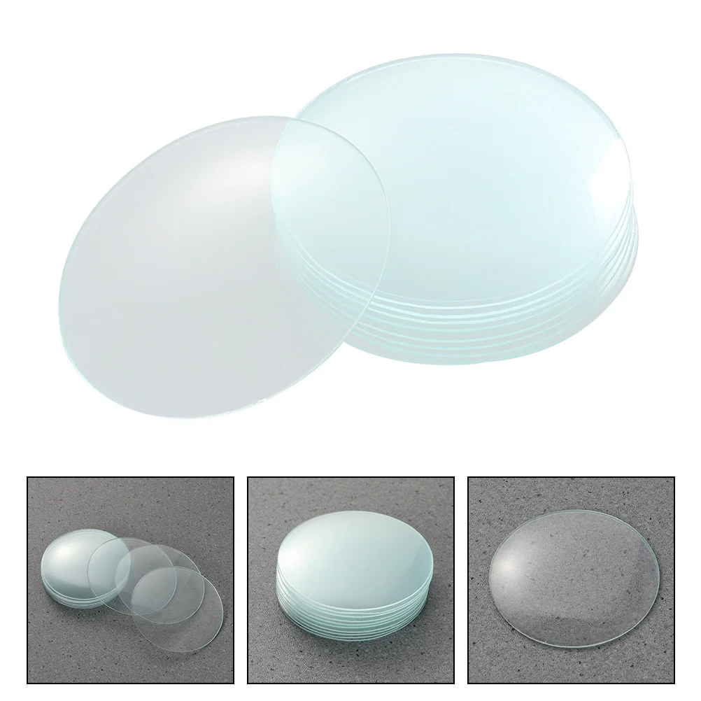 

10 Pcs Glass Beaker Lid Watch Heat Resistant Lab Equipement Covers with Beakers Laboratory Equipment