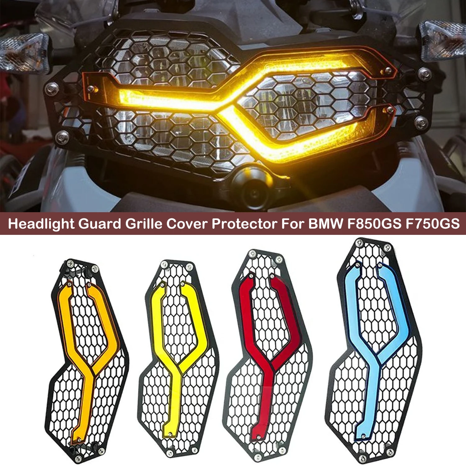 

Motorcycle Headlight Guard Grille Cover Protector For BMW F750GS F850GS F 850 GS F750 GS 2018-2023 2022 2021 2020 2019 2023