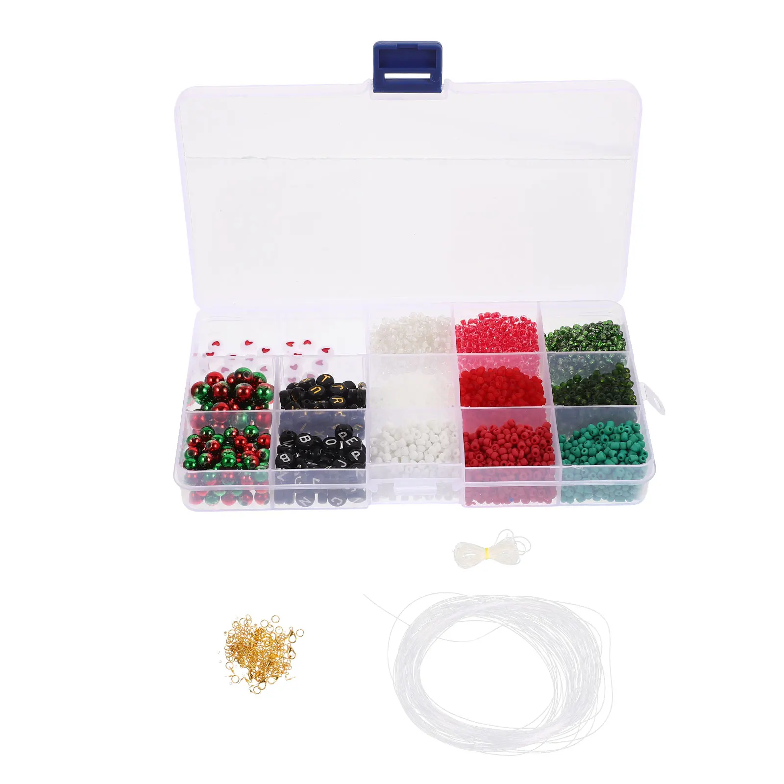 Christmas Beads Making Kit Colorful Necklace DIY Bracelet Colorful Beads Gifts Girls Earrings Craft Accessories