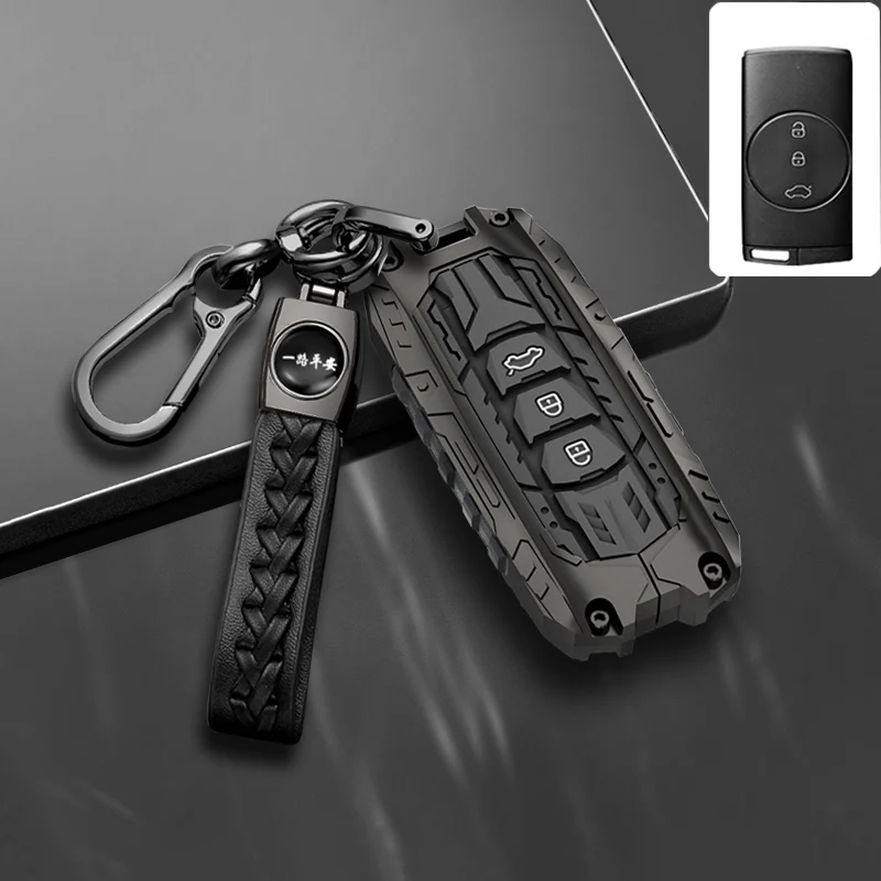 Zinc Alloy Car Key Case Cover Shell for Chery Tiggo 8 Pro Tiggo 8plus New 5 Plus Chery Tiggo 7 Pro Max Omoda 5 Accessories