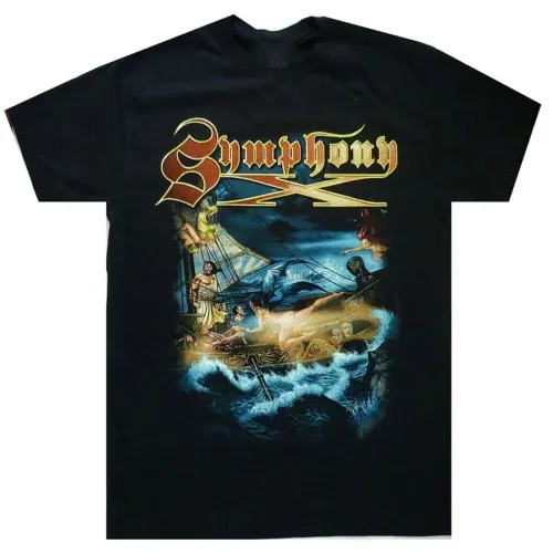 Vtg Symphony X Band For Fans Cotton Black Full Size Men Women Shirt C1605