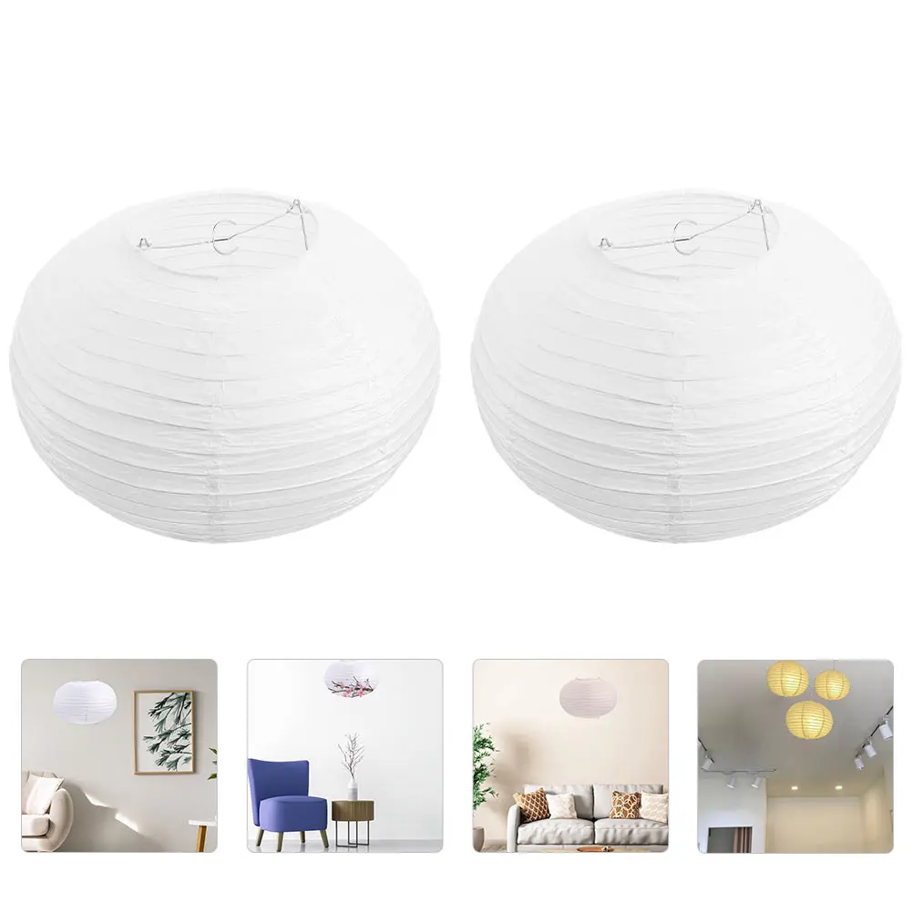 White Oval Round Lampshade E14 Rice Paper Pendant Lamp Shade Diy Chinese Japanese Hanging Chandelier Cover