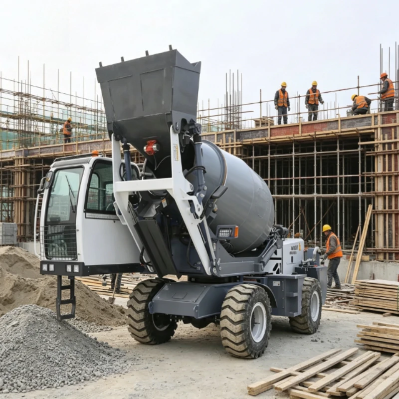 Customized Self-Loading Ready Mix Concrete Mixer Truck with 5.5m3 6.5m3 Capacity Engine As Core Component Concrete Pump Machine