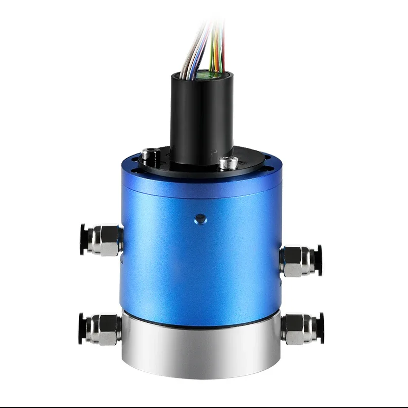 

Pneumatic and electric integrated sliding 2 4 6 8 10 12 20 channels of gas+6-56 channels through paint 360 degree rotary joint