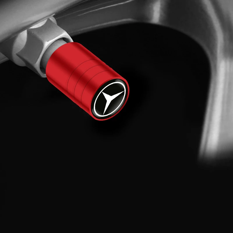 Für Mercedes Benz MB Metall Auto Rad Reifen Ventilkappen Vorbau Fall Abdeckungen B/C/E/S Klasse A Klasse C200L GLC GLK CLA Auto Zubehör