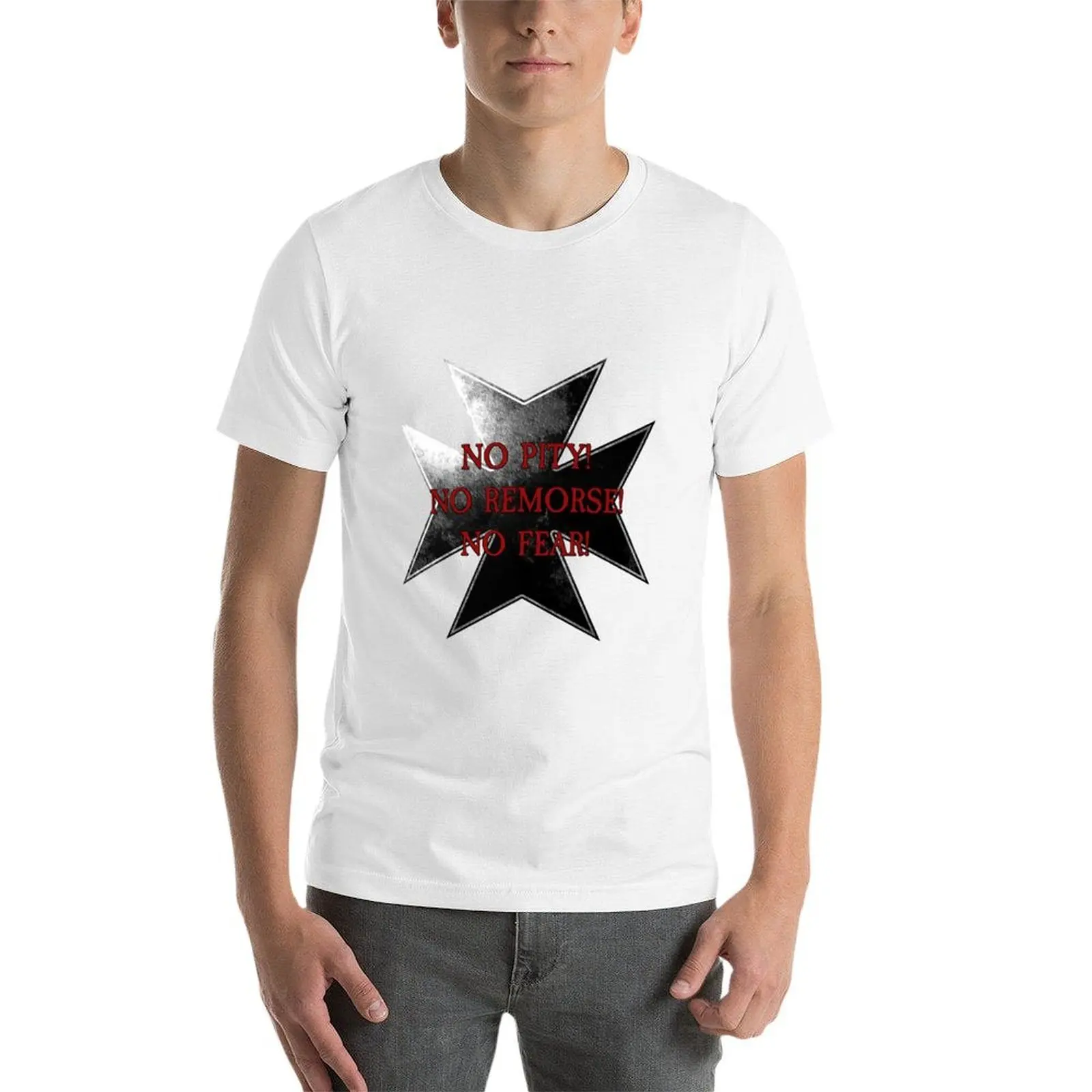 Templar Vow - No Pity! No Remorse! No Fear! T-Shirt t shirts for man pack cotton t shirts for man cotton T-Shirt