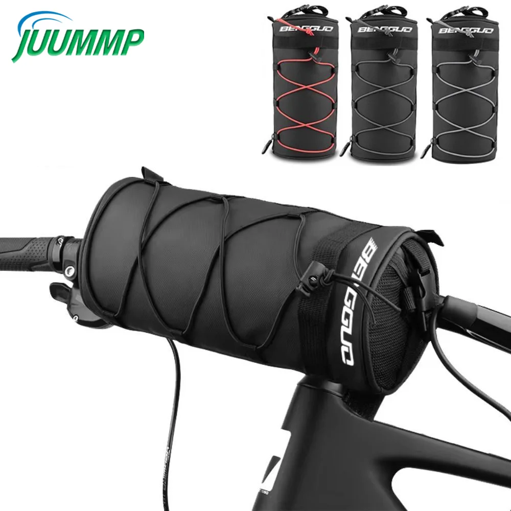 

1PCS Bike Handlebar Bag Waterproof - Bicycle Front Bag Frame Storage Roll Bag Mountain Road,Bag Professional Cycling Accessories