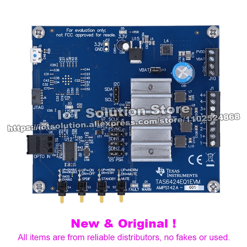 TAS6424EQ1EVM TAS6424E-Q1 evaluation module 75-W, 2-MHz, quad-channel digital input Class-D audio amplifier
