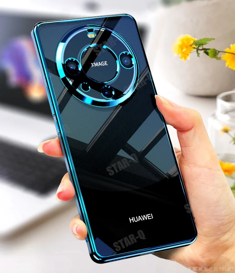 Magic6 Magic5 Lite Luxury Plating Clear Case For Huawei Honor Magic 6 5 Lite 5g Soft Silicone Transparent Back Cover 6lite 5lite