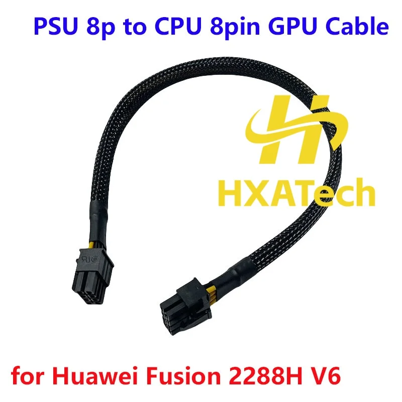 

HXATech - PSU 8pin Male to CPU 8Pin male Graphic Card Powre Supply Cable for Huawei 2288HV6 and GPU 2080 3080 A100 V100 4090