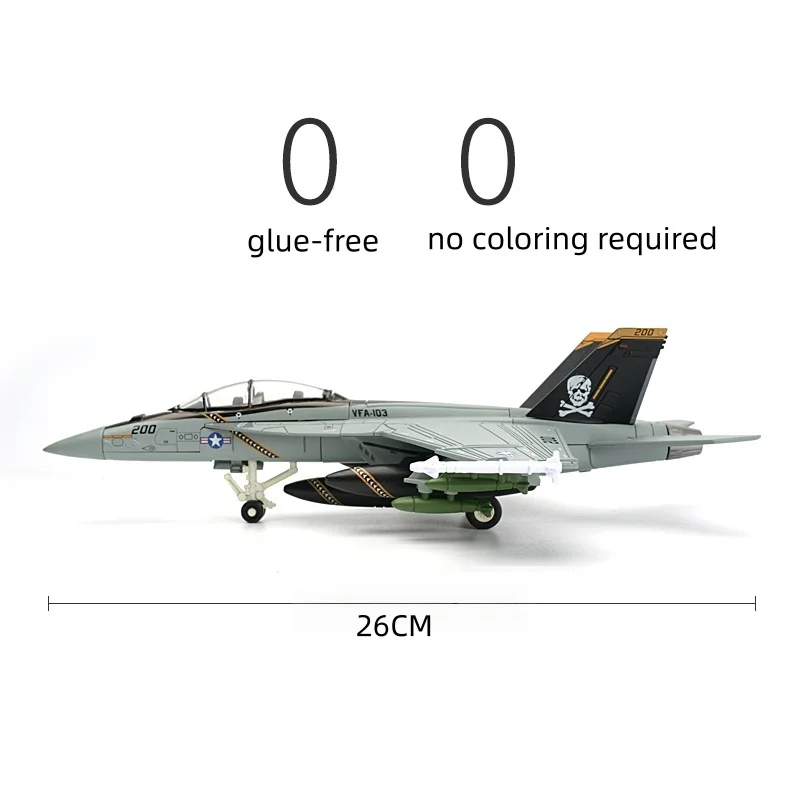 1/72 Kreative Militär-Serie Bausteine F/A-18 Hornet Angriffsjet Mehrzweck-Kampfflugzeug Spielzeug für Weihnachtsgeschenke – Detail 7