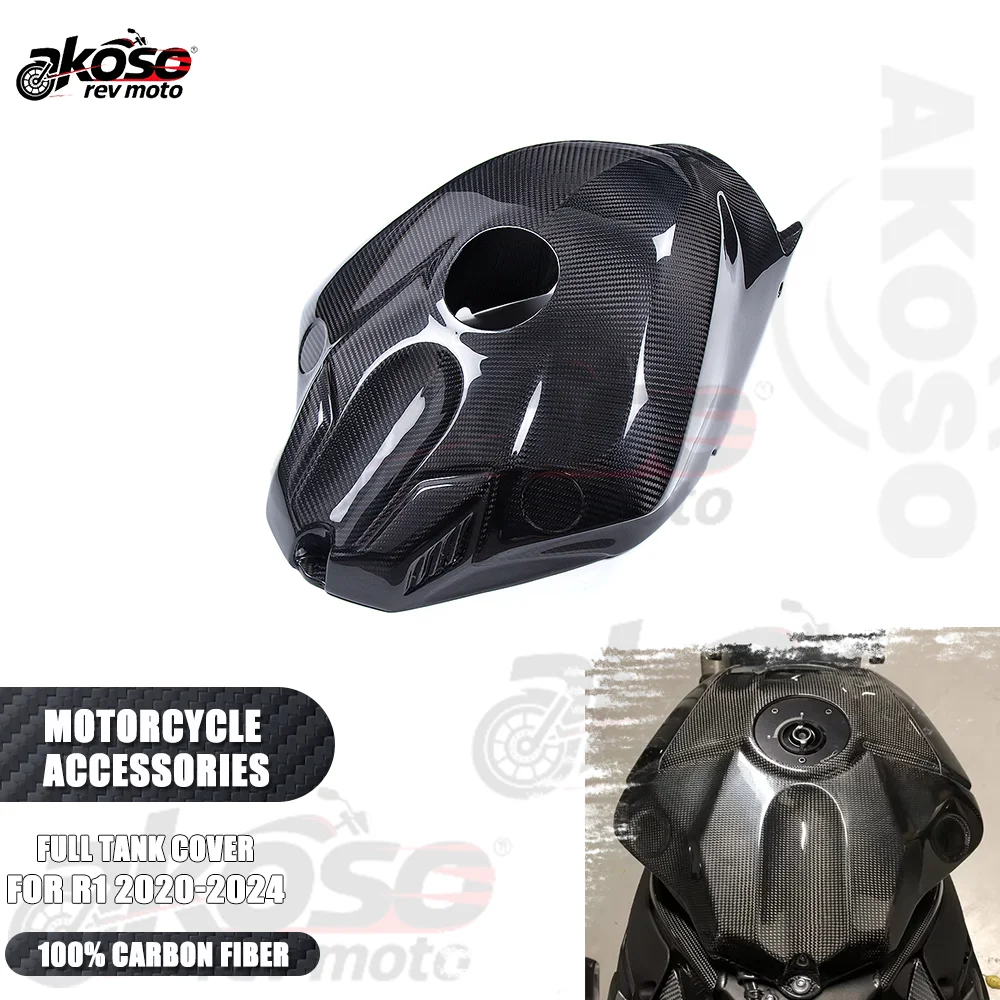 

Запчасти для Yamaha R1 R1M 2020-2024, модифицированная передняя полная крышка бака, защита обтекателя, панель, аксессуары для мотоциклов из углеродного волокна