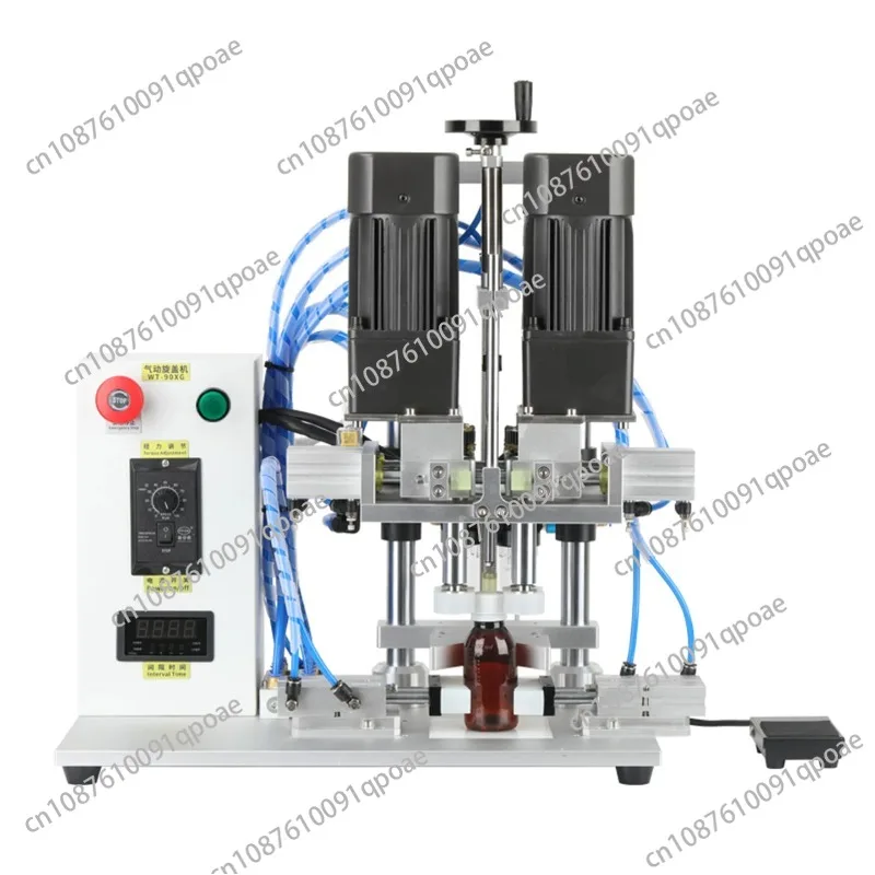 Máquina Tapadora de Botellas Semiautomática de Sobremesa para Operación Manual Pequeña y Semiautomática con Tornillo de Rosca