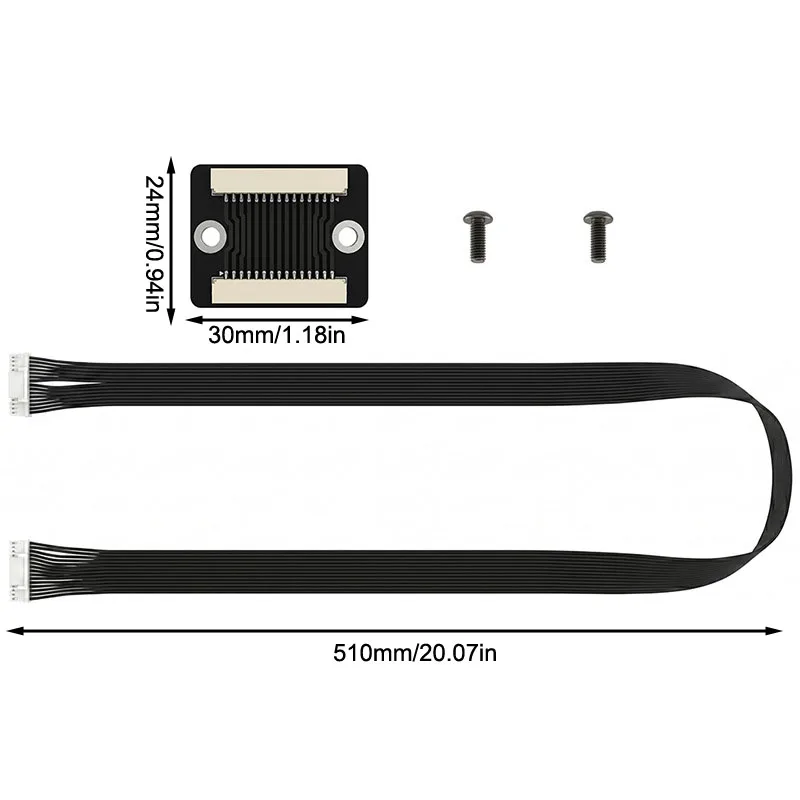 Snapmaker For U1 Compatible Filament Feed Extension Module with PCB Sensor and 51cm 100cm Cable Pair for Setup Optimization