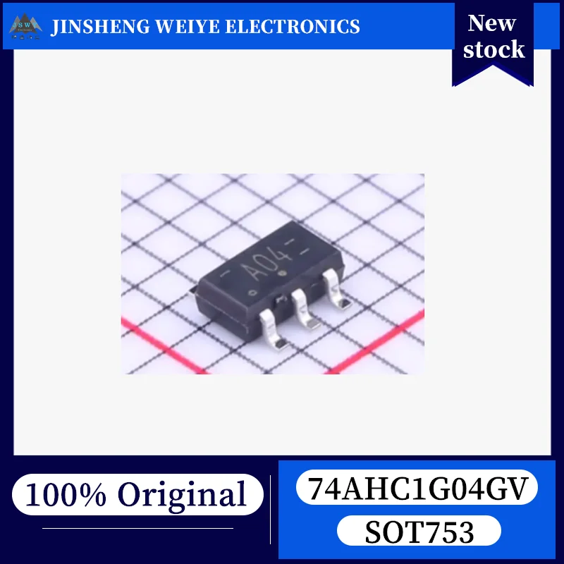 100-500-pecas-74ahc1g04-74ahc1g04gv-a04-sot753-chip-inversor-cmos-de-canal-unico-100-novo-original-em-estoque-envio-rapido