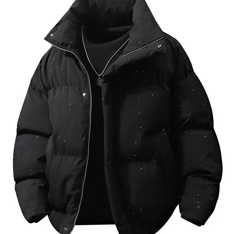 

Новая утепленная хлопковая куртка 2025 года: зимняя, теплая, грязеотталкивающая, комфортная, с двумя отверстиями, стильная модель для молодежи, тренд сезона.