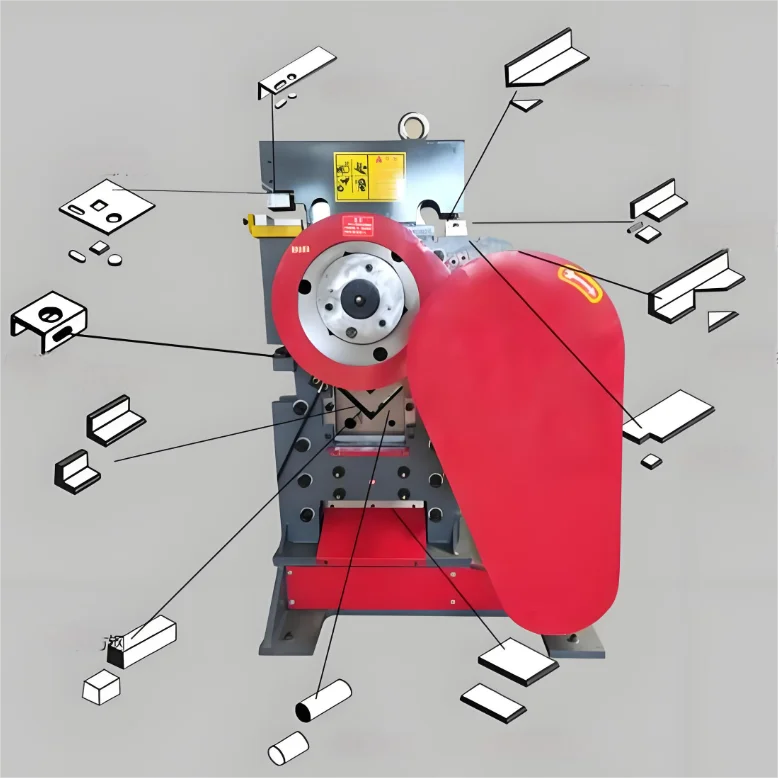 High Quality 10mm Multifunction Electrical Metal Punching and Shearing Machine with 3.0kW Motor