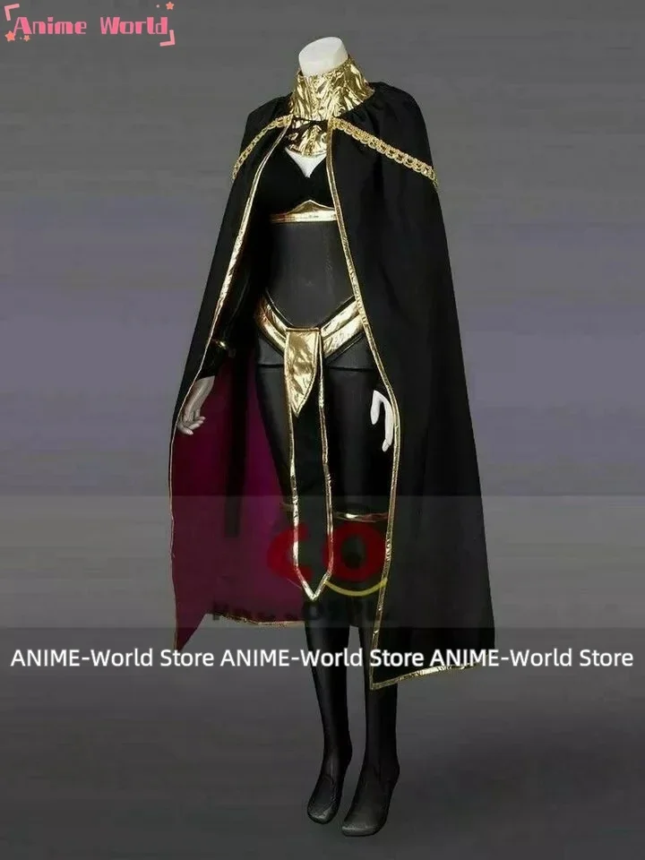 《Custom Size》Game Anime Fire Emblem Awakening Tharja Mage Cosplay Costume Set Custom Made Wig