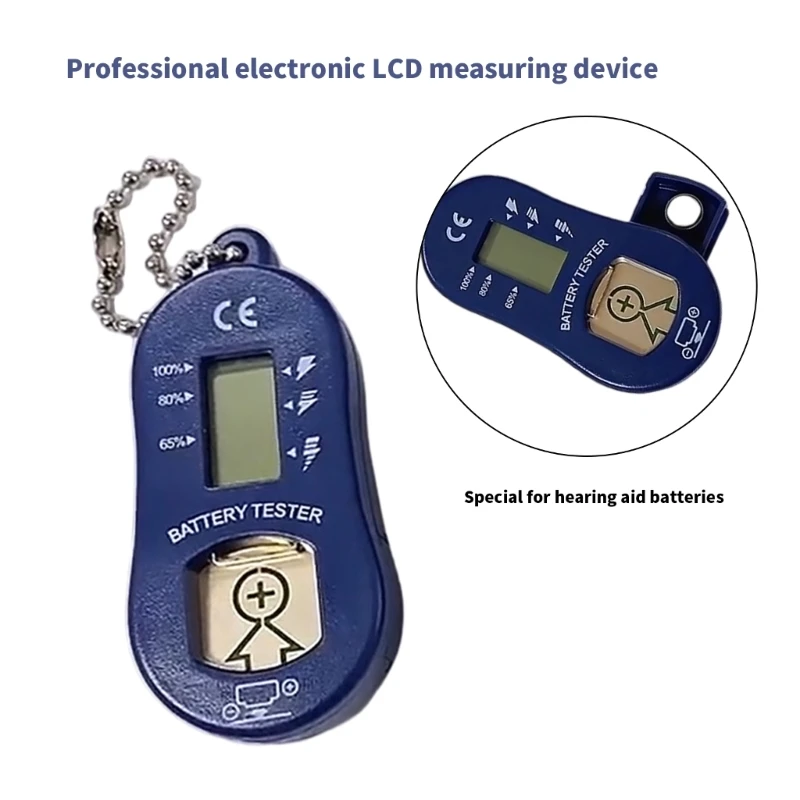 Electric Measuring Apparatus Hearing Aid Battery LCD Screen Digital Measuring Equipment for Power Monitoring Hearing Aid