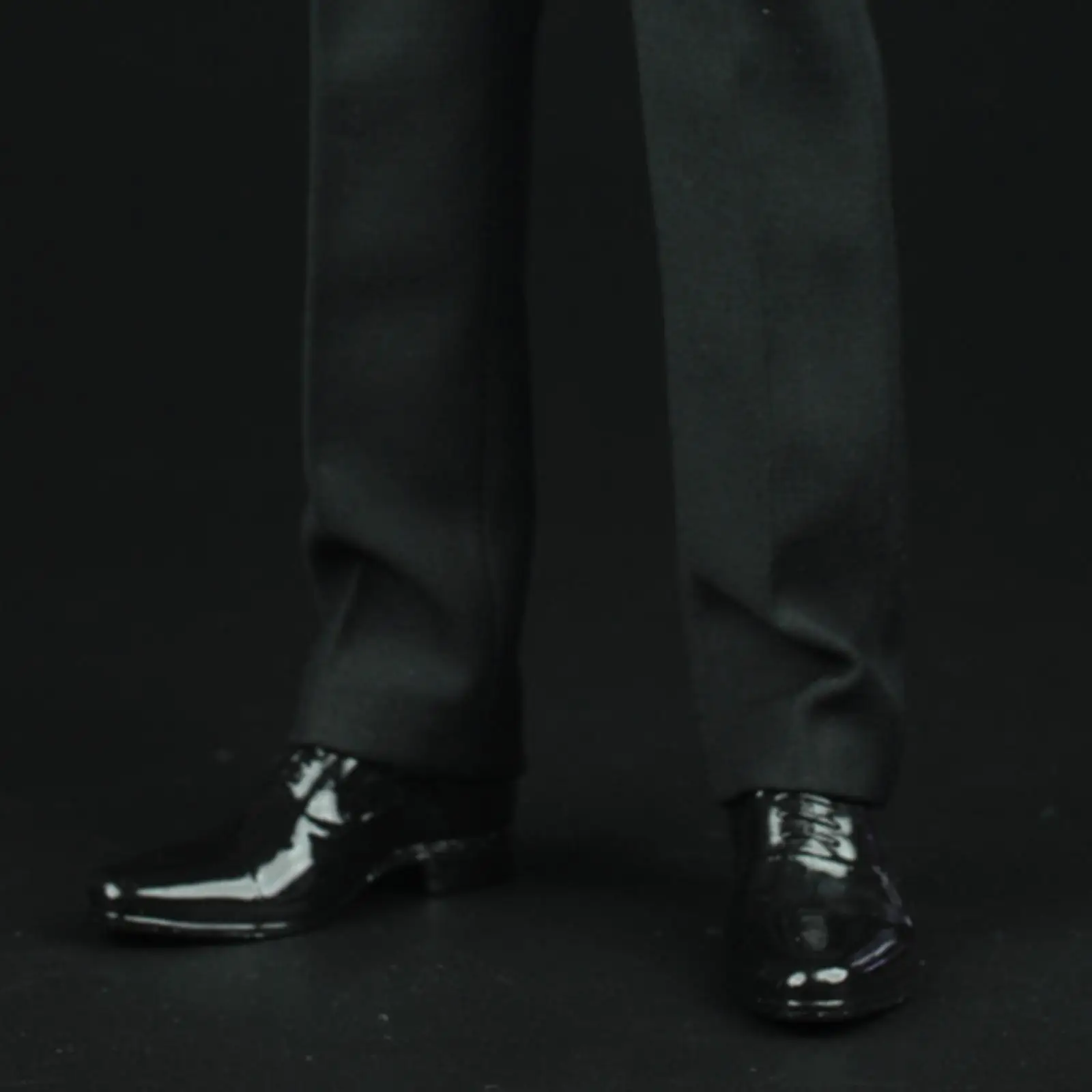 Sapatos de Figura de Ação 1/6, Moda, Formal, Modelos Miniatura Sólidos, Fantasia de Boneco para Figuras Masculinas de 12 polegadas