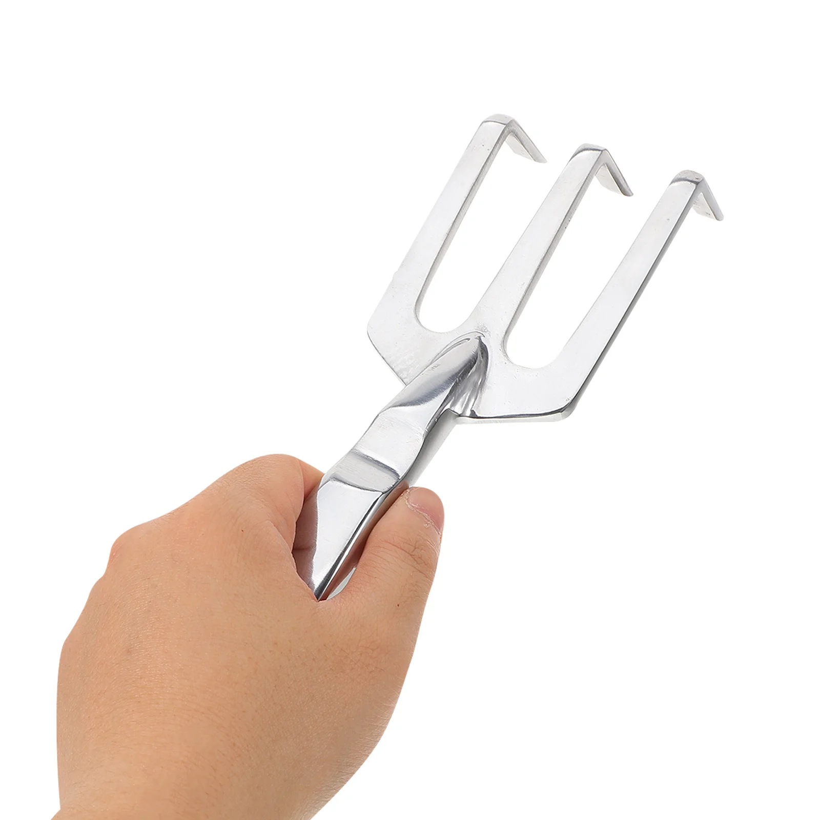 

Garden Planting Rake Aluminium Alloy Small Lightweight Multi-Use Gardening Tool for Digging Soil Loosening Camping Hiking