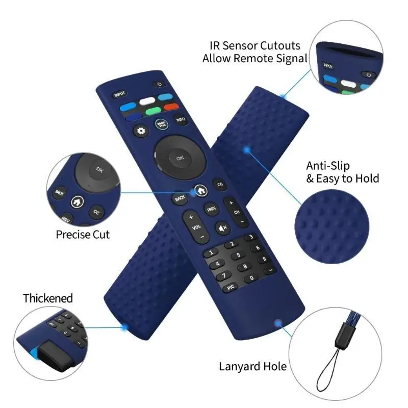 R53C Dustproof Silicone Remotes Case For XRT140 Remote, For Easy Finding Protects Against Drops And Scratches User