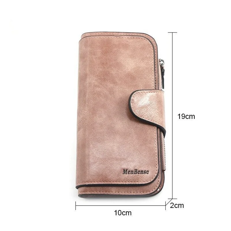 Mode Brieftasche Frau Lange Kupplung PU Leder Handtasche Große Kapazität Karte Halter Zipper Geldbörse Geld Tasche für Damen – Detail 3
