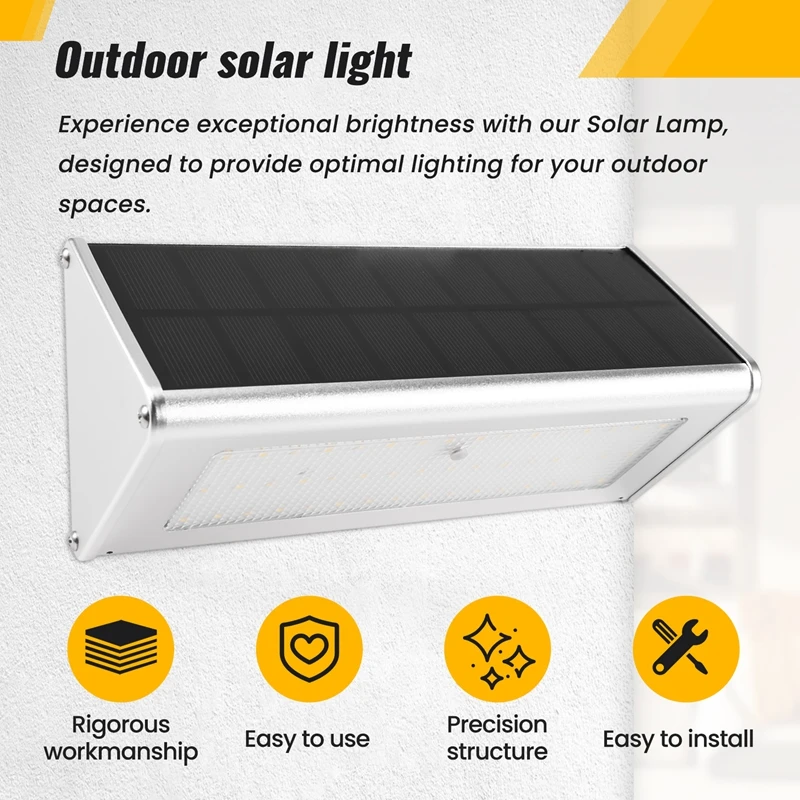Lampada solare Illuminazione esterna Impermeabile Sport Radar Induzione Lampada da parete di alta qualità Luce calda