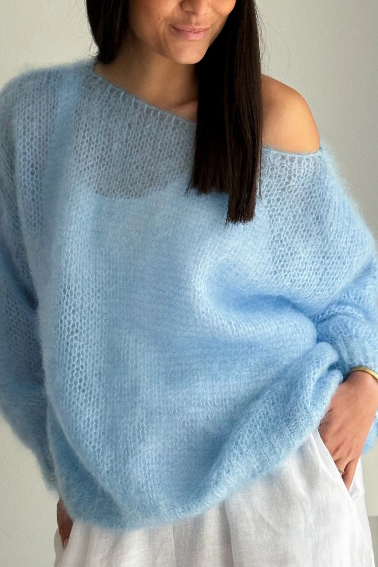 Womens Casual Sweater Soft Comfortable Off Shoulder Pullover Light Spring Fall Comfort Attire Daily Wear