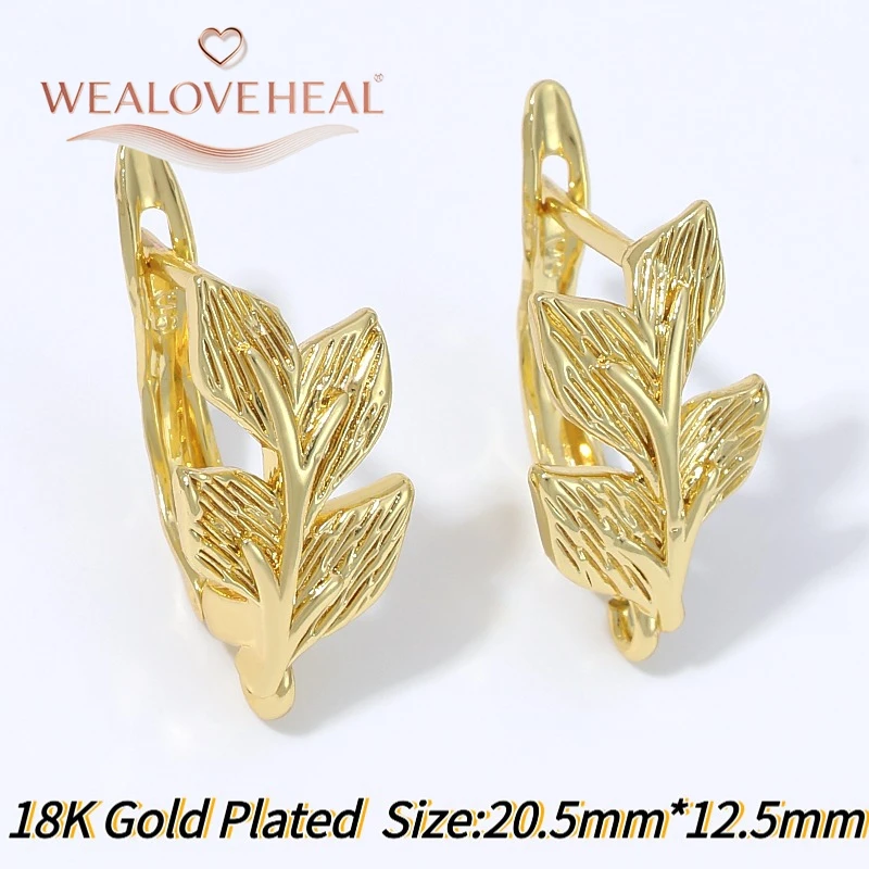 schmuckherstellung zubehör, 18K vergoldete Messing-Ohrringhaken im Vintage-Stil mit strukturiertem Zweig-Design für DIY-Ohrhänger und Schmuckherstellung – Detail 21