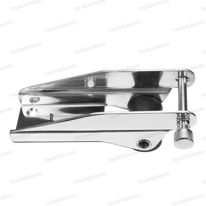 1pc Stainless Steel 316 Heavy Bow Anchor Roller Fixed Anchor Fairlead Marine Boat Docking Nylon Roller Spring Loaded Pin Prevent