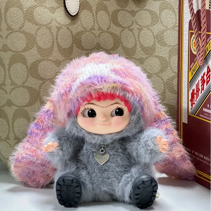 Niedlicher Wakuku*Plüschpuppen-Schlüsselanhänger The Monsters Box Toy Blind Box Niedliche Figur Lanyard Bag Charm Schlüsselanhänger als Geschenk