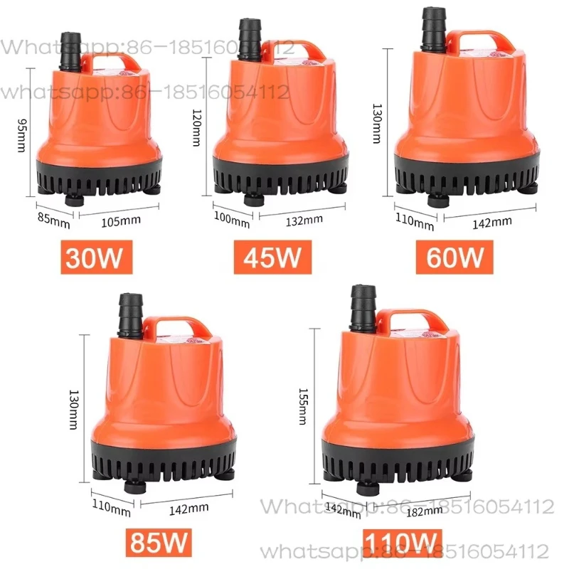 Fish Tank Bottom Intake Submersible Pump Mini Ultra Quiet Aquarium Water Changer Electric Pump 30W 45W 60W 85W 110W
